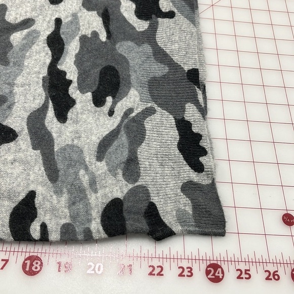 MAGASCHONI CASHMERE Grey/Black Camouflage City-Chic Casual Raglan SLV Sweater L - Picture 16 of 16